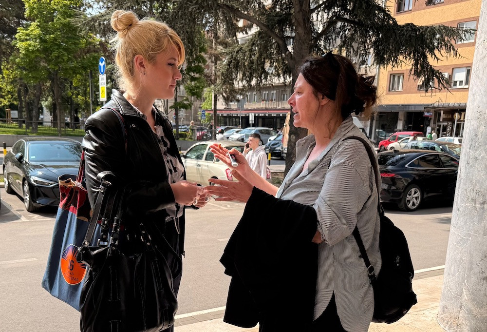 Kruna Savović i Ivana Stevanović (foto: Cenzolovka / Perica Gunjić)