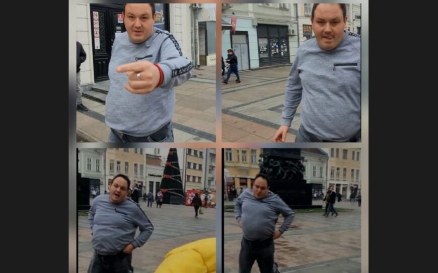 Nikola Panić na snimcima napada na Nonića (foto: Niška inicijativa)